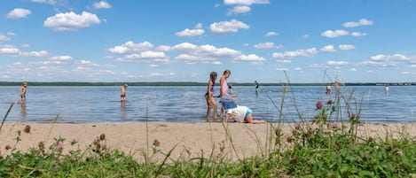 Vlak bij het strand