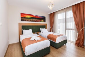 4 habitaciones y sábanas de algodón egipcio 