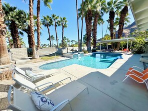 A heated pool