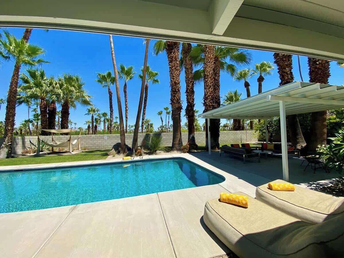 A heated pool