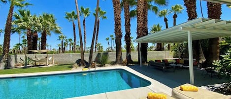 A heated pool