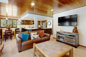 Televisio, takka, DVD-soitin