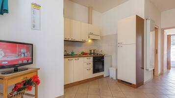 Apartemen Keluarga, beberapa kamar (Daniela 4 100m From Sea) | Dapur pribadi | Lemari es besar, oven, kompor, dan mesin pembuat kopi/teh