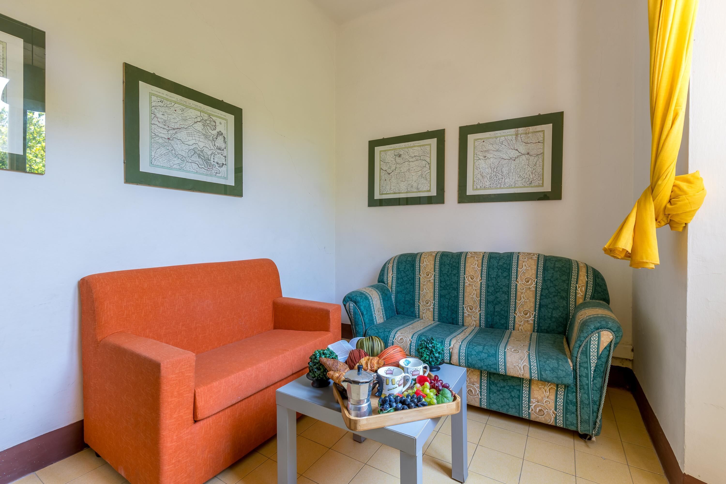 Family Apartment, Multiple Bedrooms, Sea Facing (La Rosa - Focette 100m from sea) | Living area | 24-inch TV with cable channels