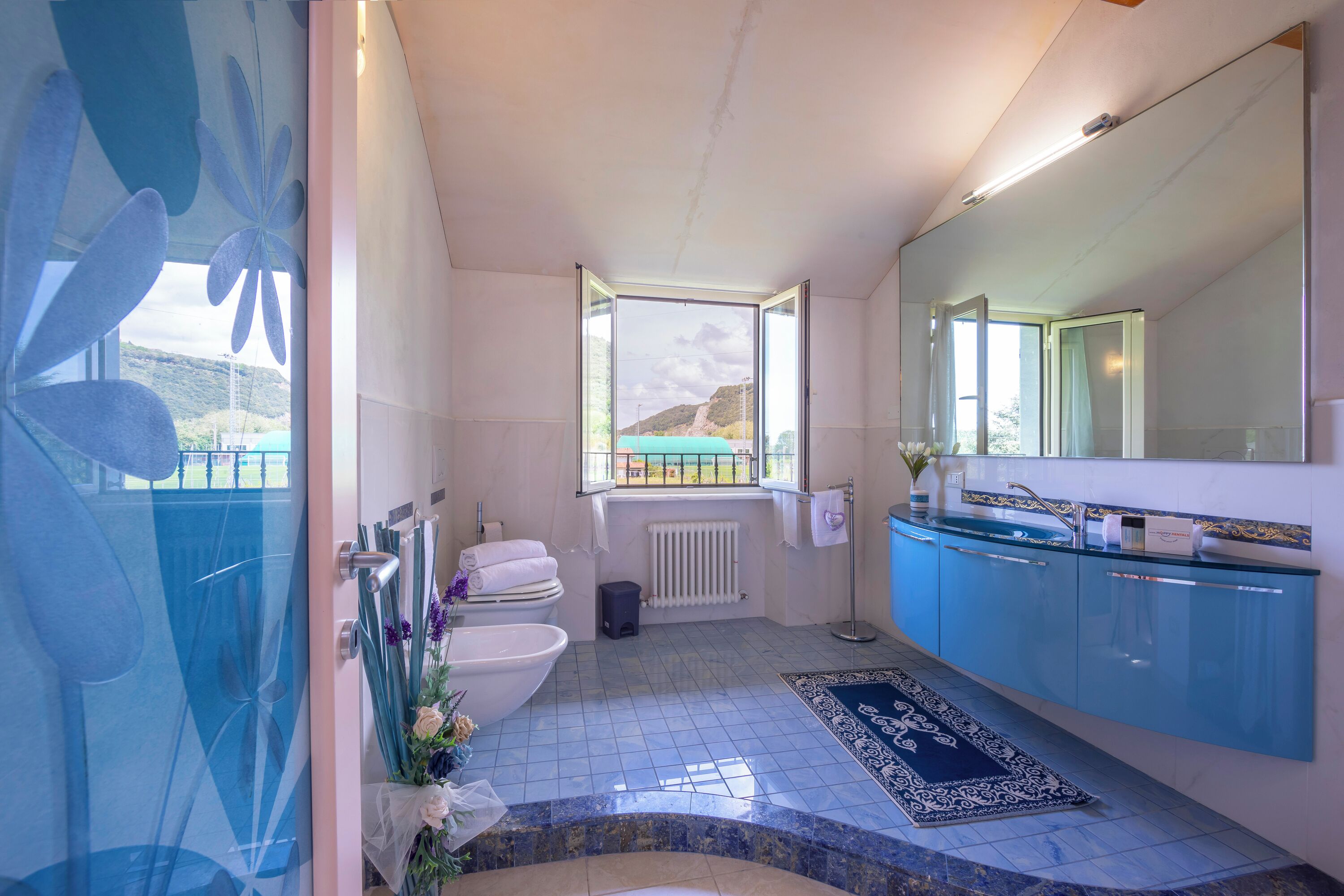 家庭別墅, 多間臥室, 山間 (Villa Clara few km from the sea) | 浴室 | 淋浴設備、淋浴花灑、坐浴桶、毛巾