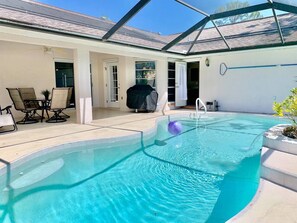 Pool - Heated Saltwater Pool • Pet-Friendly 3BR Home on Quiet Street – Punta Gorda Area (Punta Gorda)