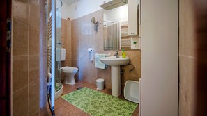 Ducha, secador de pelo y toallas