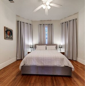 3 dormitorios, tabla de planchar con plancha, wifi gratis y ropa de cama