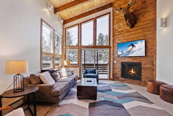 Téléviseur à écran plat, foyer, jeux vidéo, livres