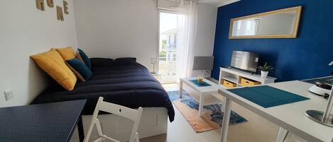 1 chambre, draps fournis, accès pour personnes à mobilité réduite