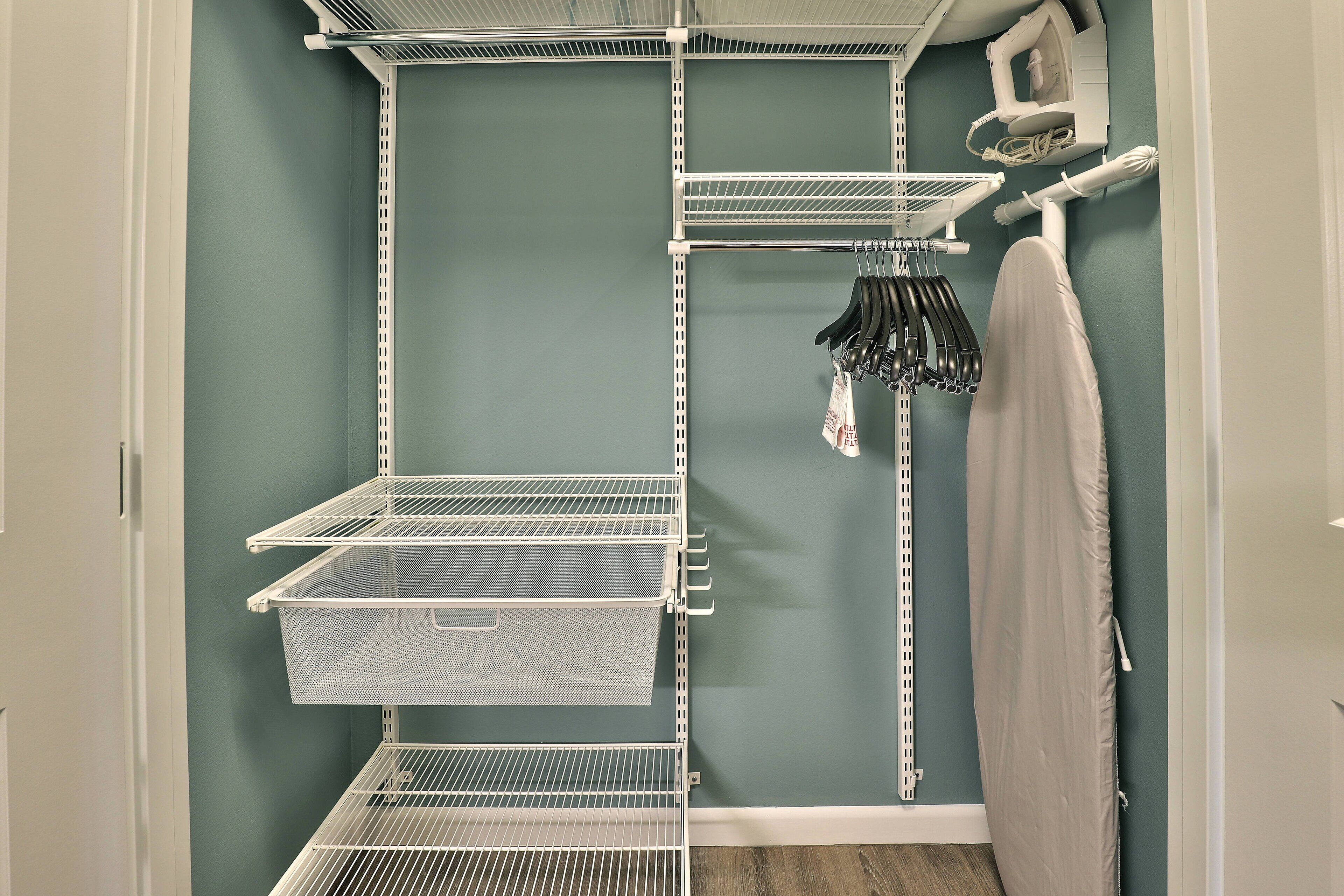 1 bedroom, laptop workspace, iron/ironing board, free cots/infant beds