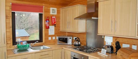 Fridge, microwave, dishwasher, toaster
