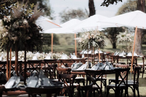 Espace mariage en plein air