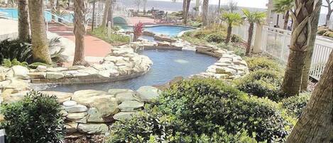 Indoor pool, outdoor pool