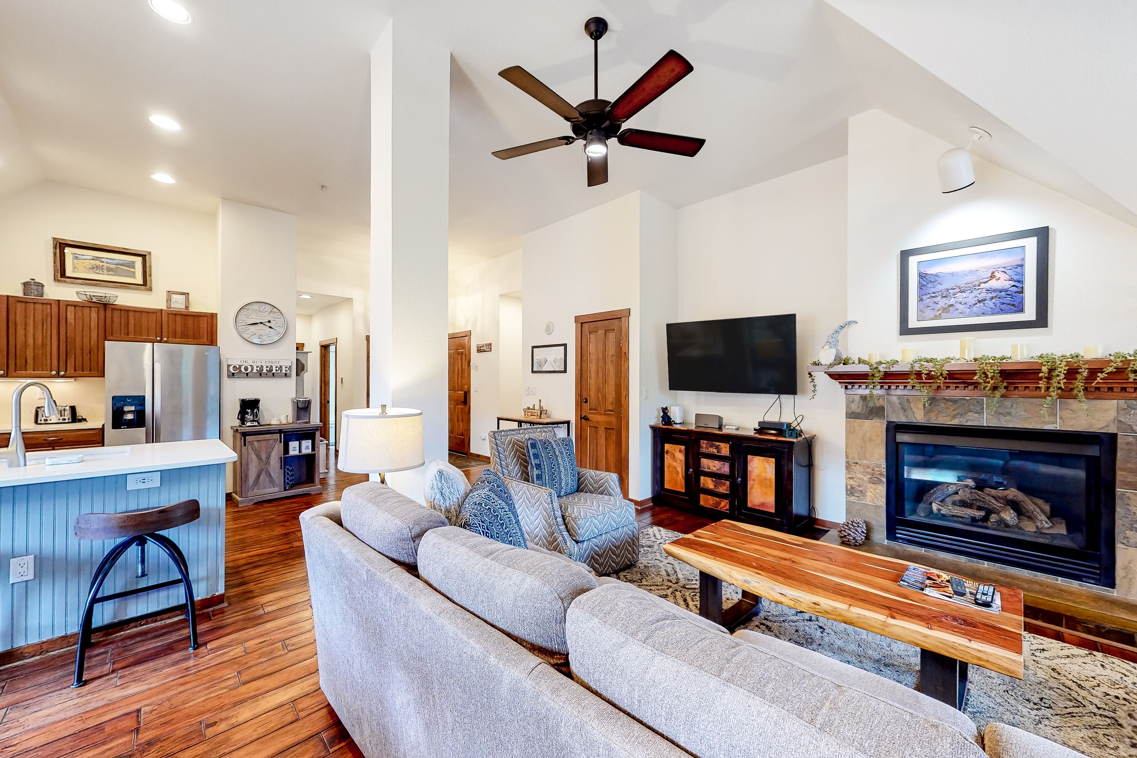Expansive mountain view condo with pool & hot tubs - walk to lifts, Main Street