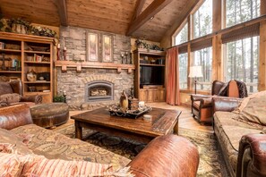 Téléviseur à écran plat, foyer