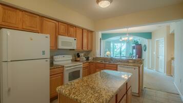 Condo, Multiple Beds, Private Pool, Beach View | Private kitchen | Fridge, microwave, stovetop, dishwasher