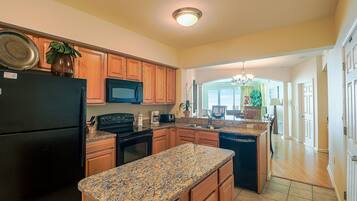 Condo, Multiple Beds, Private Pool, Beach View | Private kitchen | Fridge, microwave, stovetop, dishwasher