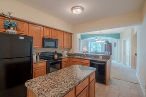 Condo, Multiple Beds, Private Pool, Beach View | Private kitchen | Fridge, microwave, stovetop, dishwasher - Legacy II 202 (Gulfport)