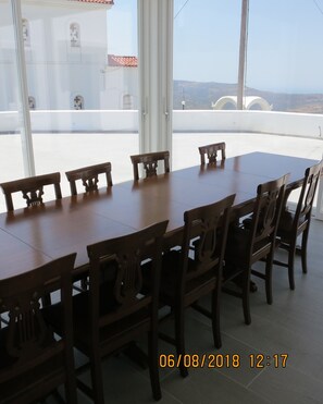 Room, 1 Bedroom, Balcony, Garden View | Dining - Room-andoni's House in Pitrofos Andros i (Andros)