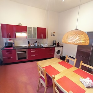 Apartment, 2 Bedrooms, Terrace | Private kitchen | Fridge, microwave, dishwasher, coffee/tea maker - Living in the Historic Cochem Old Town (Cochem)