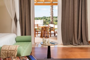 Royal Suite, Hill View | Frette Italian sheets, premium bedding, down comforters