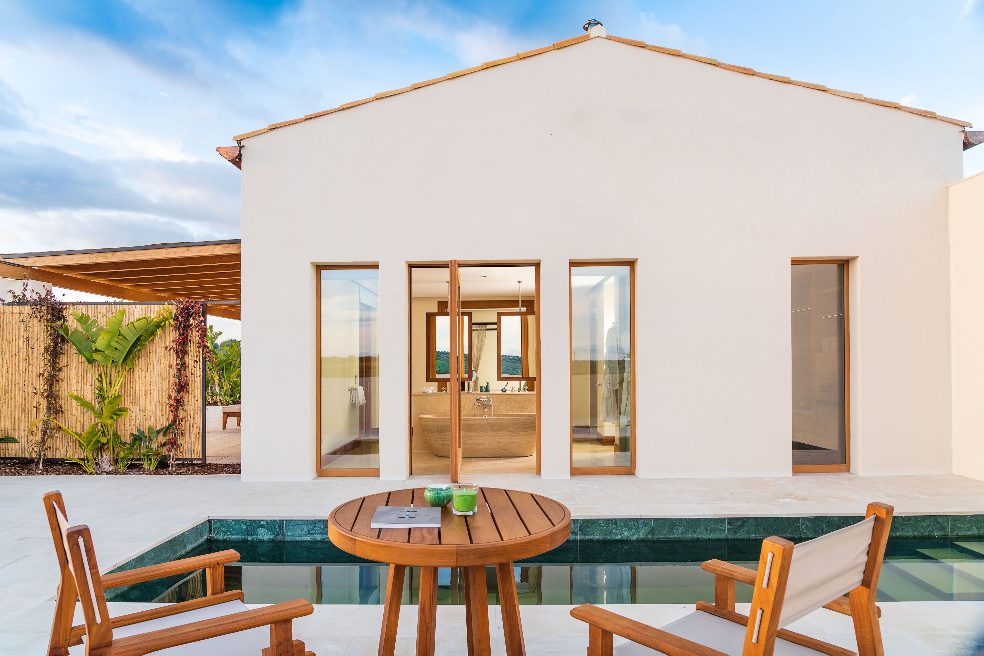 Luxury-Studiosuite | Italienische Bettbezüge von Frette, hochwertige Bettwaren