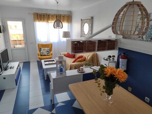Apartment, 2 Bedrooms, Balcony, Ocean View | Living area | TV - Lovely House Near to the sea (La Oliva)