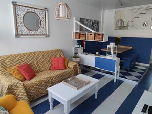 Apartment, 2 Bedrooms, Balcony, Ocean View | Living area | TV - Lovely House Near to the sea (La Oliva)