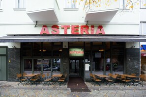 Overnatningsstedets indgangsparti