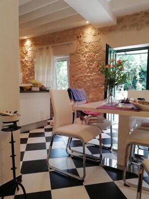 House, 3 Bedrooms, Smoking, Balcony | Dining room - Vacation House Dunja (Runovici)