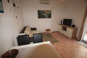 Apartment, 1 Bedroom, Terrace, Garden View | Living room - Cosy Apartment 5min to Beach Mirela Borik (Zadar)