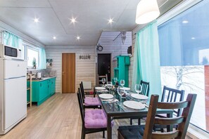 House, 2 Bedrooms | Living area | Flat-screen TV - Sanino Space Holiday home (Pervomayskoe)