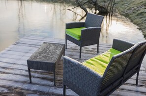 House, 3 Bedrooms | Terrace/patio - Sanino Space Holiday home (Pervomayskoe)