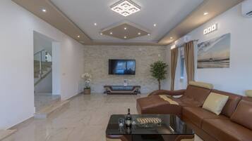 Villa, Private Pool | Living area | Flat-screen TV
