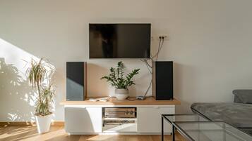 House (Three bedroom house) | Living room | DVD player