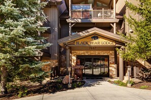Exterior detail - Abode at Black Bear #431 | Steps to the Mountains | Private Main Street Shuttle (Park City)