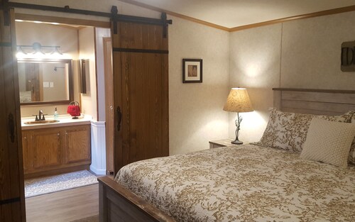 AN OWL and the MOON.  Get-Away in Mohican State Park. Location perfect!