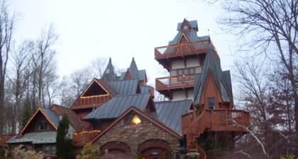 AN OWL and the MOON. Get-Away in Mohican State Park. Location perfect!