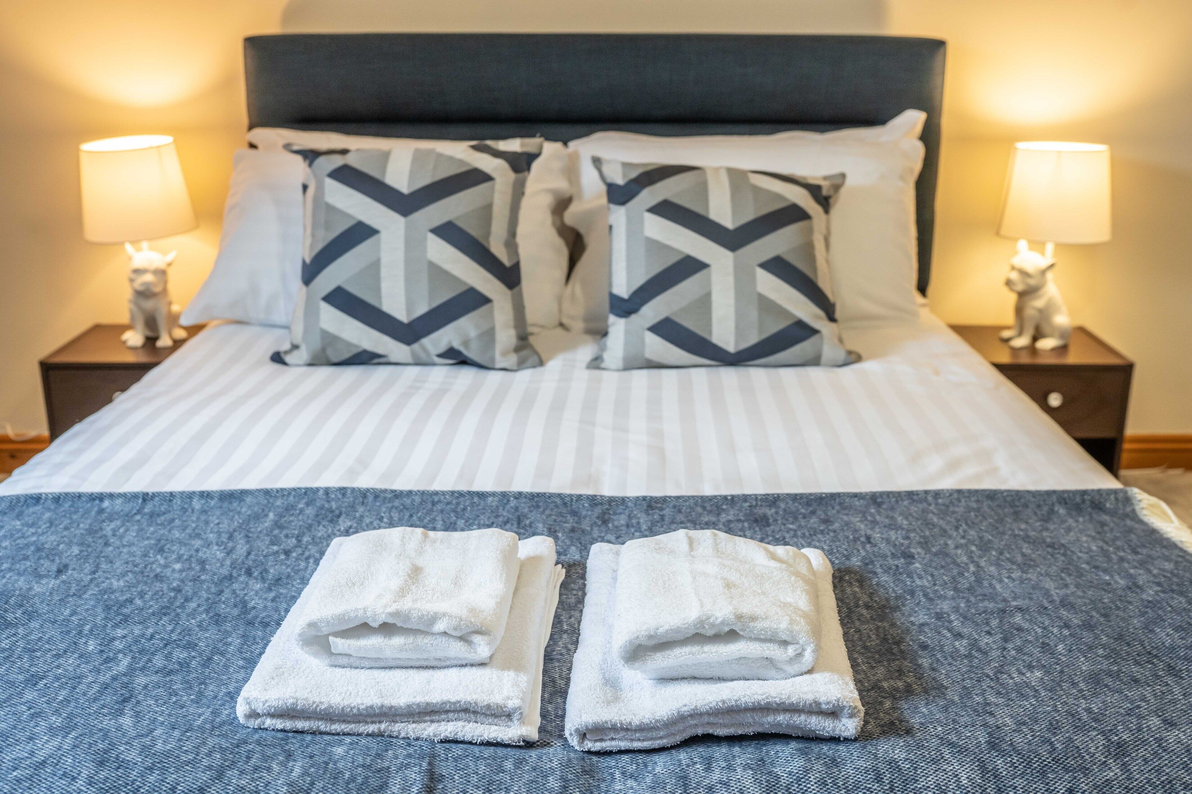 3 bedrooms, premium bedding, individually decorated