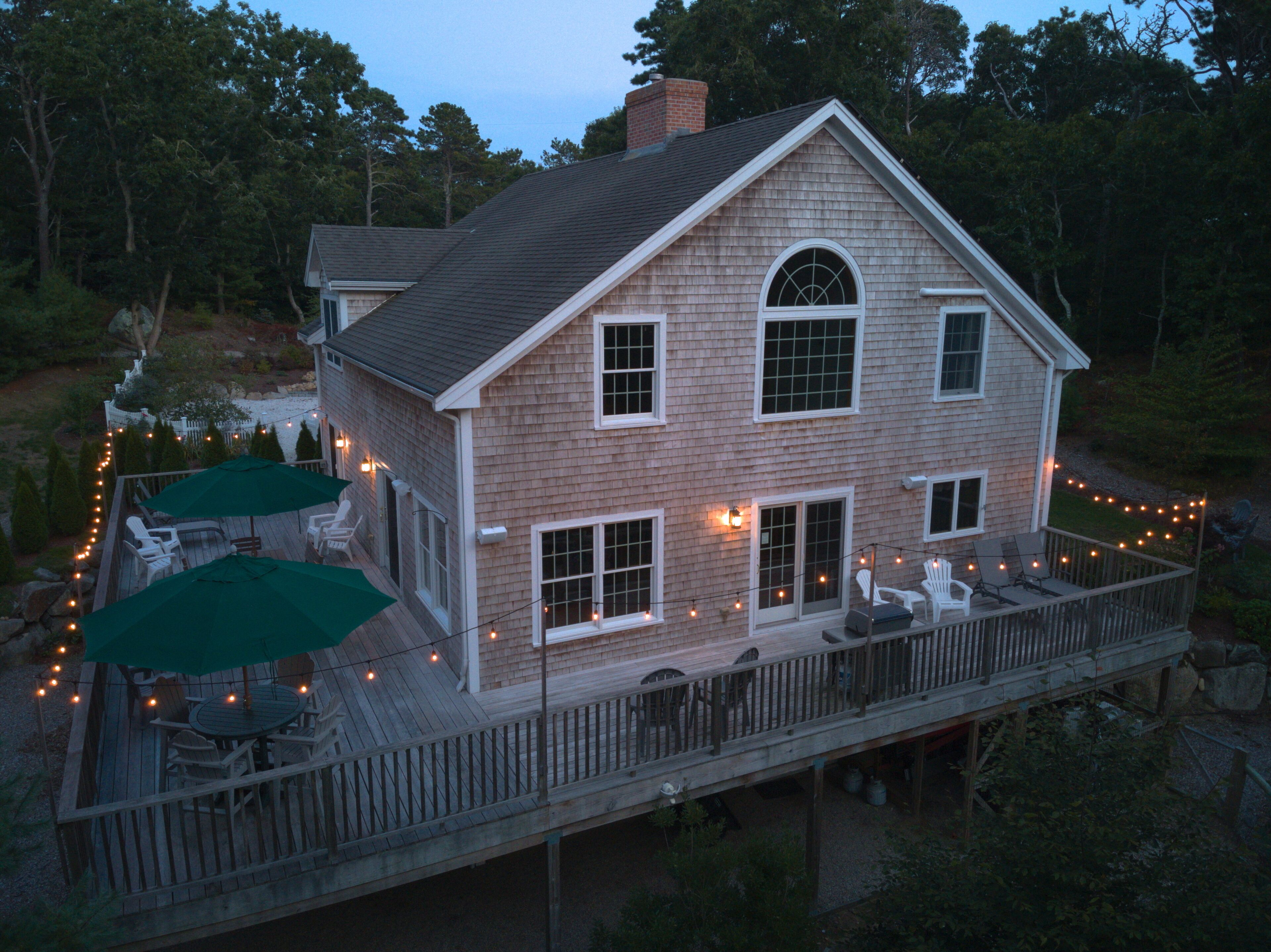 Located in an idyllic wooded neighborhood in Brewster