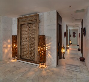Salas de tratamientos para parejas, sauna, baño turco/hammam