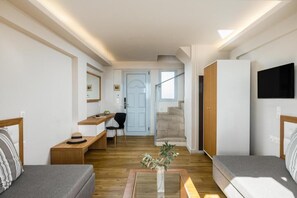 Superior Maisonette Suite | Minibar, in-room safe, desk, blackout drapes - Akron Seascape Resort by Anayia All Inclusive Resorts (Corfu)