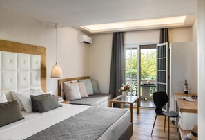 Minibar, in-room safe, desk, blackout drapes - Akron Seascape Resort by Anayia All Inclusive Resorts (Corfu)