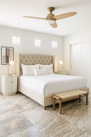 4 bedrooms, iron/ironing board, travel crib, WiFi