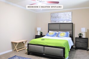 3 bedrooms, desk, iron/ironing board, free WiFi