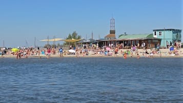 Vlak bij het strand