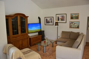 TV - House with pool secluded in lush greenery ideal for couples/families with pets (Hrboki - Barban)