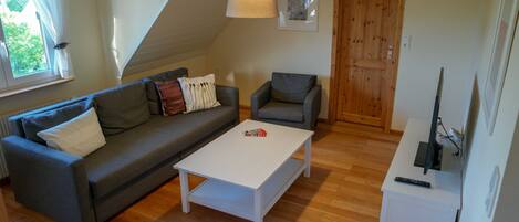Fernseher, Kamin