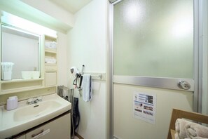 Hair dryer, towels